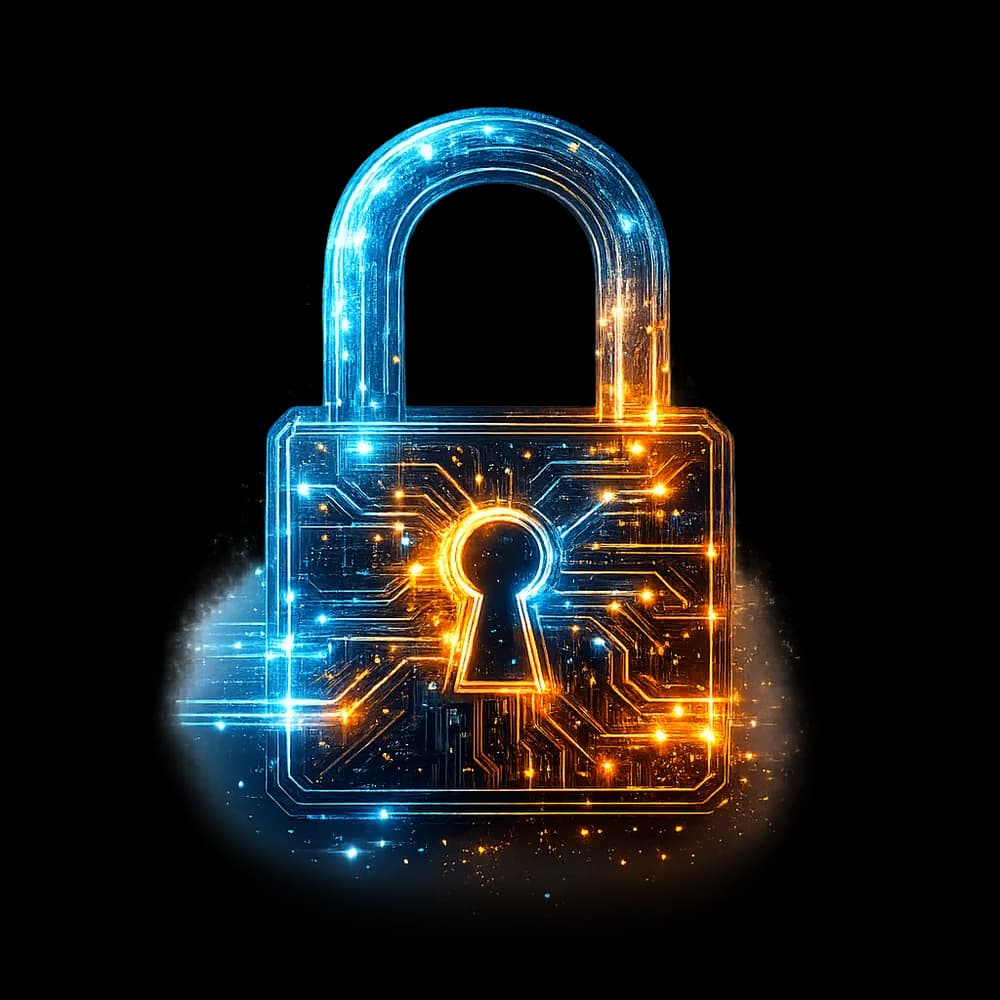 ThinkNEO security: circuit padlock representing governed, auditable AI access